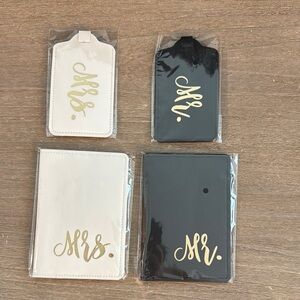 Mr. & Mrs. Black and White Accessories Set